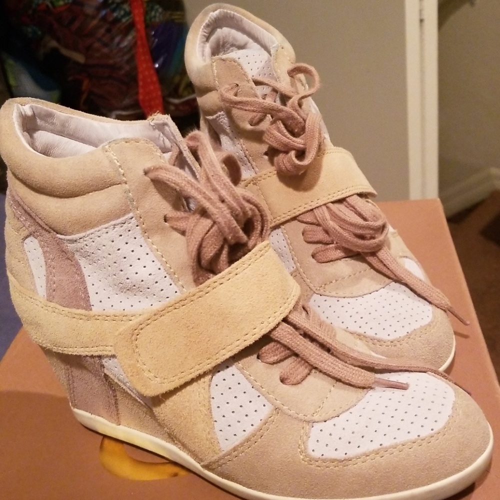Ash Bowie Wedge Lace Up Sneakers